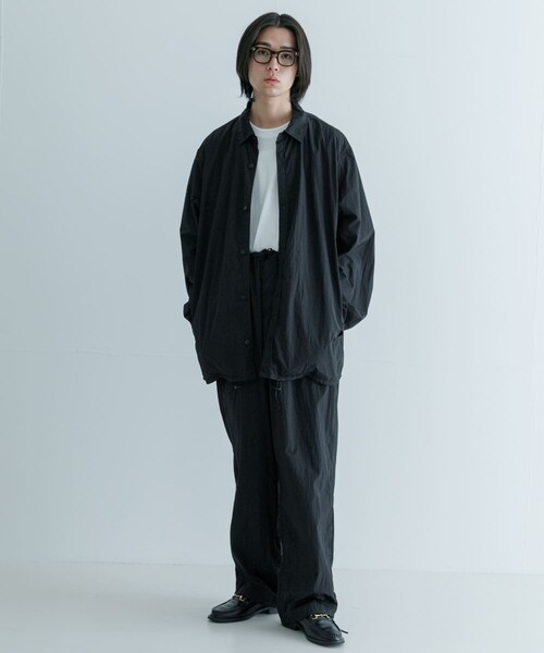 URBAN RESEARCH(アーバンリサーチ)の「ATON HANDDYED NYLONOVER PANTS(その他パンツ・メンズ・075 NAVY/105 BLK・4/6)」の6枚目の写真