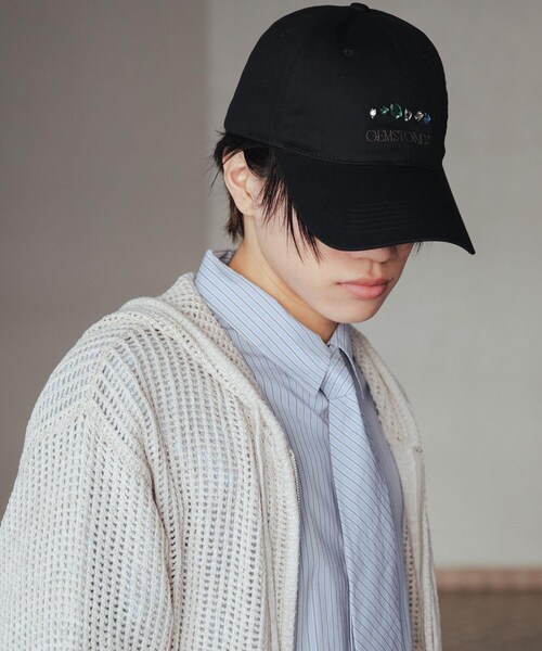 SENSE OF PLACE by URBAN RESEARCH(センスオブプレイスバイアーバンリサーチ)の「Gem Stone Twill Cap(キャップ・メンズ・BLACK/NAVY・one)」の6枚目の写真