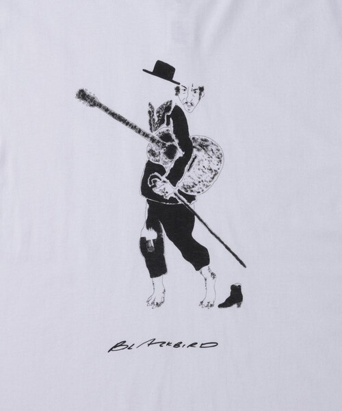 ADAM ET ROPE'(アダムエロペ)の「【BLACKBIRD/ブラックバード】short sleeve cut sewn 03(Tシャツ/カットソー・メンズ・ブラック/ホワイト・1/2)」の8枚目の写真