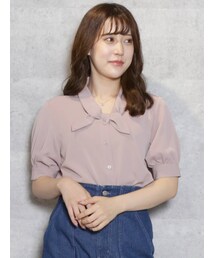 dazzlin | ペールカラーハーフスリーブブラウス(シャツ/ブラウス)