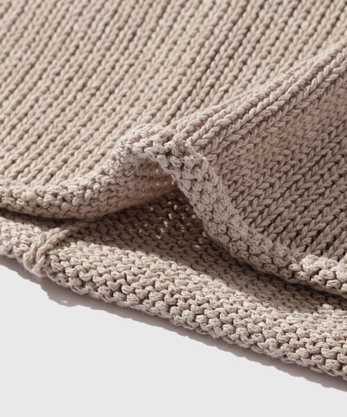 ADAM ET ROPE'(アダムエロペ)の「【AMOMENTO/アモーメント】 PAPER YARN PULLOVER(ニット/セーター・メンズ・チャコール/ベージュ・L/M)」の16枚目の写真