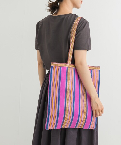 URBAN RESEARCH DOORS（アーバンリサーチドアーズ）の「マーケットトートバッグ（トートバッグ・レディース・BLUE/PINK・one）」の7枚目の写真