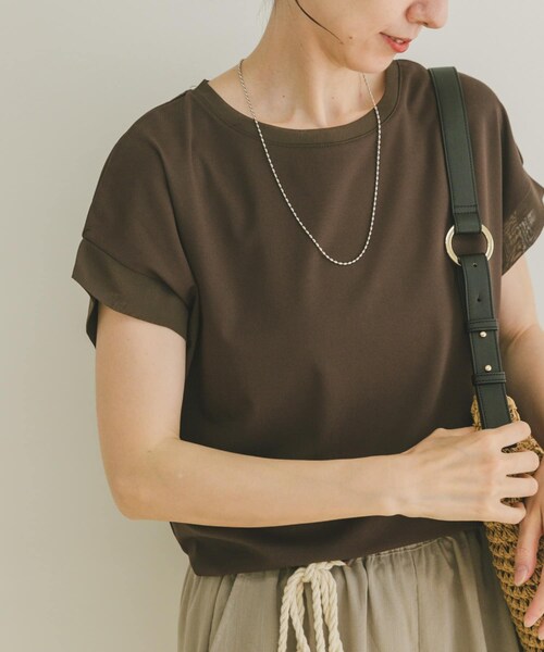 ITEMS URBANRESEARCH（アイテムズ アーバンリサーチ）の「バックタックフレンチプルオーバー（Tシャツ/カットソー・レディース・BLK/WHT/L.BLU/BRN・FREE）」の6枚目の写真