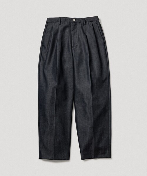 ADAM ET ROPE'（アダムエロペ）の「【NIKKE】ワイド イージー デニム スラックス / ADAM ET ROPE' JEANS -GRID-（デニムパンツ・メンズ・ブラック/ブラック系/ネイビー・L/M/S）」の3枚目の写真