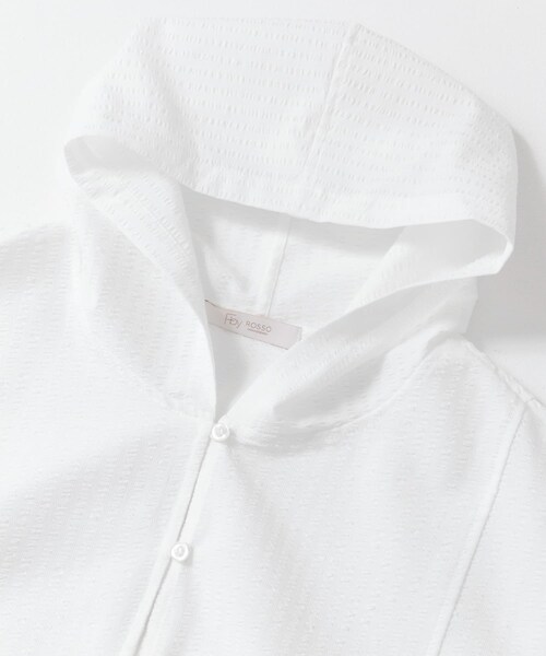 URBAN RESEARCH ROSSO（アーバンリサーチロッソ）の「F by ROSSO　サッカーストレッチアノラック（テーラードジャケット・レディース・CHECK/WHITE/YELLOW・FREE）」の12枚目の写真