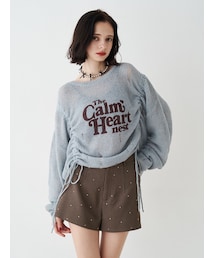 jouetie | ギャザーシアーニット(ニット/セーター)