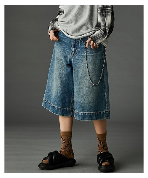 nissen（ニッセン）の「【GEVS.】ハーフデニムパンツ（パンツ・レディース・ブルー系デニム/グレー系デニム・73/76/80/84/88/92/96/98/106/114/122/67/70）」の15枚目の写真