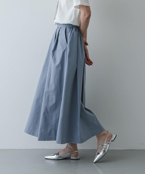 SENSE OF PLACE by URBAN RESEARCH（センスオブプレイスバイアーバンリサーチ）の「タックボリュームスカート（スカート・レディース・BEIGE/BLACK/BLUE・One）」の22枚目の写真