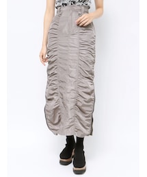 MURUA | シャーリングロングスカート(スカート)
