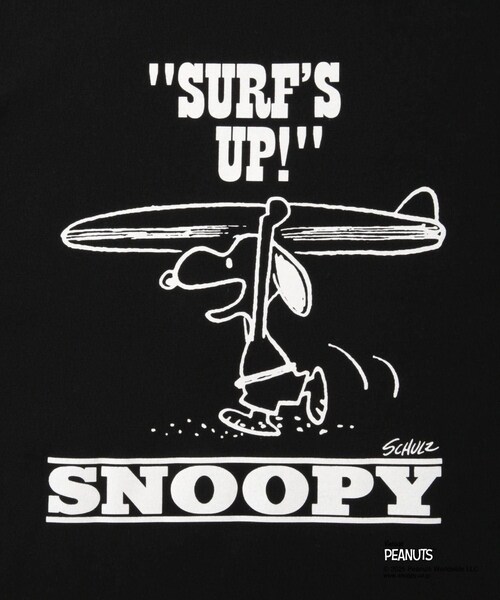 Saturdays NYC(サタデーズ ニューヨークシティ )の「SNYC x SNOOPY SURF T(Tシャツ/カットソー・レディース・ブラック/ホワイト・L/M/S/XL)」の14枚目の写真