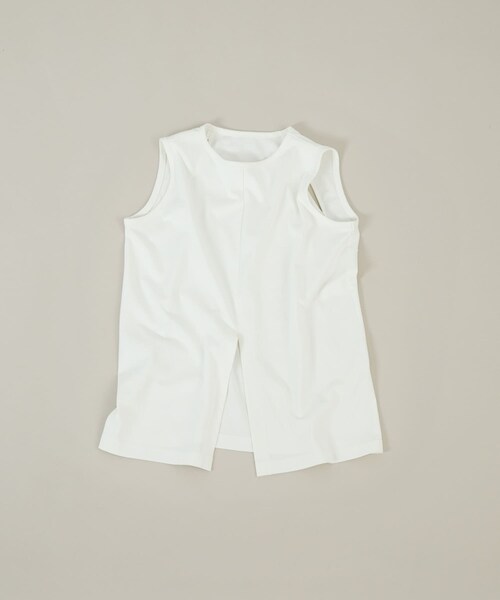 LAATO（ラート）の「slit no sleeve tee（タンクトップ・レディース・パール/クレイ・FREE）」の11枚目の写真