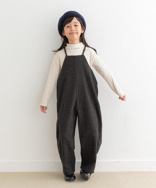 URBAN RESEARCH DOORS(アーバンリサーチドアーズ)の「『親子リンク』ネップツイードサロペット(KIDS)(ワンピース・キッズ・L.BEIGE/CHARCOAL・120/135)」の5枚目の写真