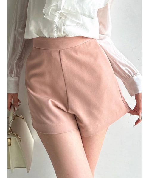 RESEXXY（リゼクシー）の「ベーシックショートパンツ【セットアップ着用可能】（その他パンツ・レディース・アイボリー/ピンク/ネイビー・F）」の6枚目の写真