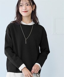 nissen | マシュマロニットミラノリブボートネックトップス＜大きいサイズ有＞(ニット/セーター)