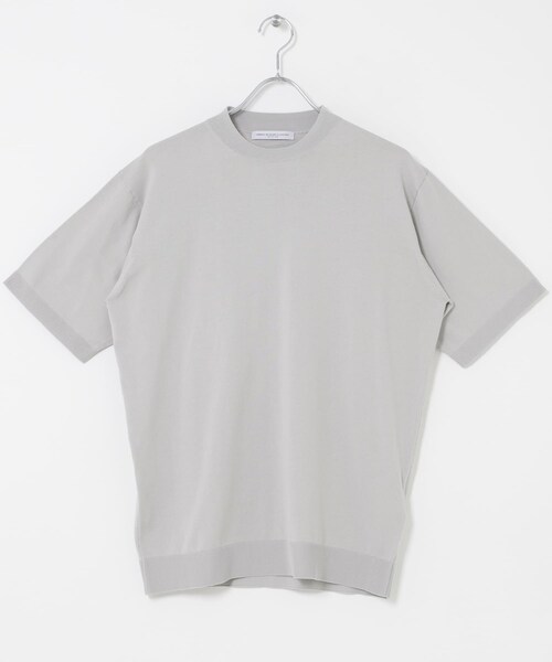 URBAN RESEARCH DOORS（アーバンリサーチドアーズ）の「LIFE STYLE TAILOR　ハイゲージクルーネック半袖ニット（シャツ/ブラウス・メンズ・IVORY/BLACK/NAVY BLUE/GRAY BROWN・M/L）」の11枚目の写真