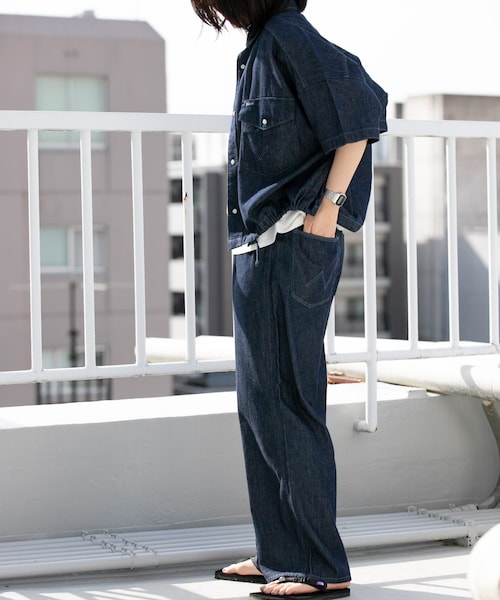 EKAL（エカル）の「『別注』Wrangler×EKAL　ライトデニムリラックスバギーパンツ（デニムパンツ・レディース・USED/O.W・one）」の17枚目の写真