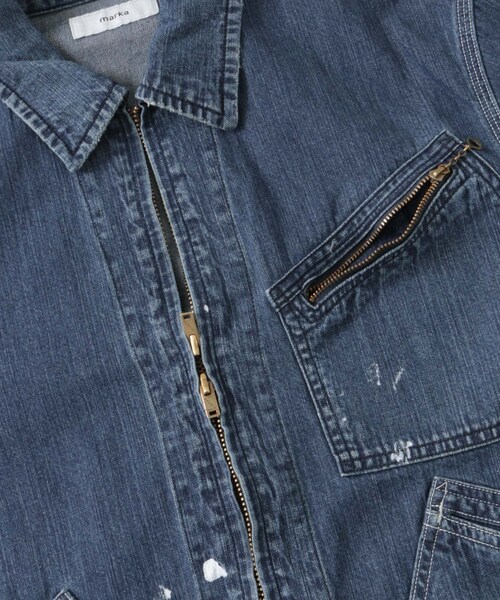 URBAN RESEARCH DOORS（アーバンリサーチドアーズ）の「marka　DENIM WORK JACKET（デニムジャケット・メンズ・UsedWashed・2/3）」の4枚目の写真
