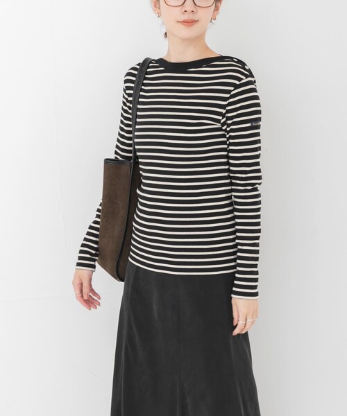 URBAN RESEARCH(アーバンリサーチ)の「『別注』LE MINOR×URBAN RESEARCH ボーダーカットソー(Tシャツ/カットソー・レディース・NoirEcru/MarineEc・-)」の8枚目の写真