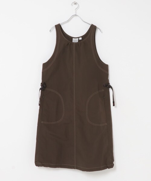 URBAN RESEARCH DOORS（アーバンリサーチドアーズ）の「Gramicci　NYLON DRESS（ワンピース・レディース・CHOCOLATE/NAVY/MILK TEA・M）」の4枚目の写真