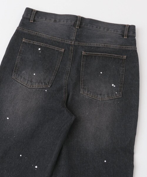 ITEMS URBANRESEARCH（アイテムズ アーバンリサーチ）の「11oz PAINT STRAIGHT DENIM（デニムパンツ・メンズ・BLU/BLK・M/L）」の12枚目の写真