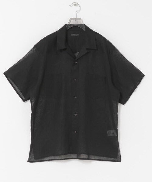 URBAN RESEARCH（アーバンリサーチ）の「YLEVE　C/R VOILE HAND STITCH SHIRTS（シャツ/ブラウス・メンズ・010 BLACK/030 IVORY・4/5）」の2枚目の写真