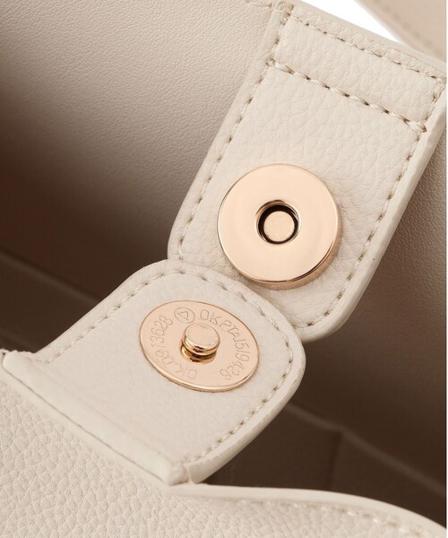 VIS（ビス）の「【復刻/WEB限定】フロントタイトートバッグ/A4対応,軽量（トートバッグ・レディース・ブラック/キナリ/ブラウン・F）」の13枚目の写真