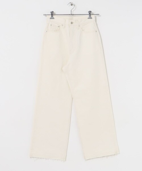 URBAN RESEARCH（アーバンリサーチ）の「『3サイズ展開』ダメージワイドデニムパンツ（デニムパンツ・レディース・INDIGO/WHITE/BLACK・34/36/38）」の14枚目の写真