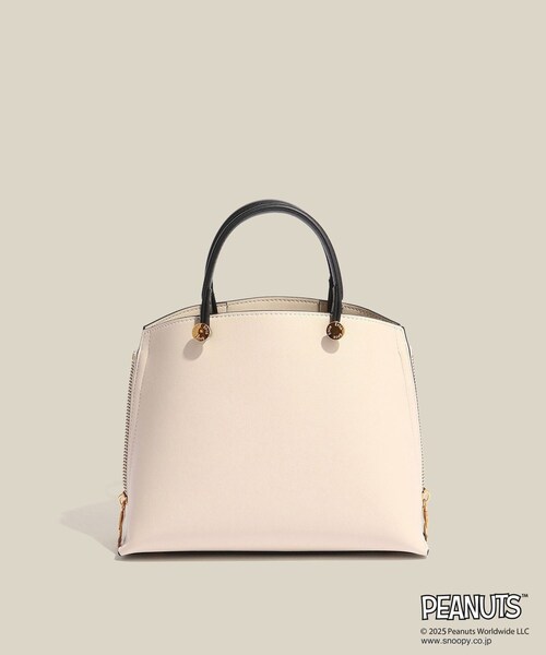 ROPE'（ロペ）の「【WEB限定/一部店舗限定】【E'POR×PEANUTS】別注 Y BAG Mini（ハンドバッグ・レディース・ブラック/オフホワイト/レッド・F）」の13枚目の写真