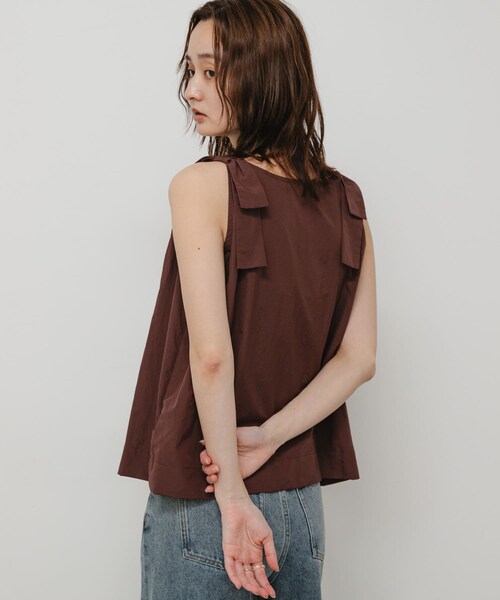 SENSE OF PLACE by URBAN RESEARCH(センスオブプレイスバイアーバンリサーチ)の「ショルダーリボンブラウス(シャツ/ブラウス・レディース・BLACK/BROWN/BEIGE・One)」の15枚目の写真