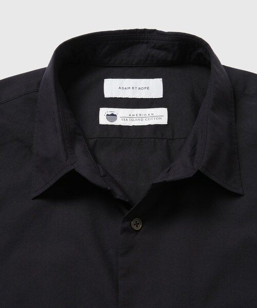 ADAM ET ROPE'（アダムエロペ）の「【Sea Island Cotton】レギュラーカラーシャツ（シャツ/ブラウス・メンズ・ホワイト/ネイビー/ネイビー系/サックス・L/M）」の13枚目の写真