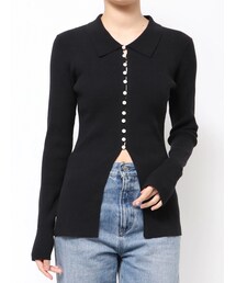 Ungrid | ボタンデザインニットカーディガン(カーディガン/ボレロ)