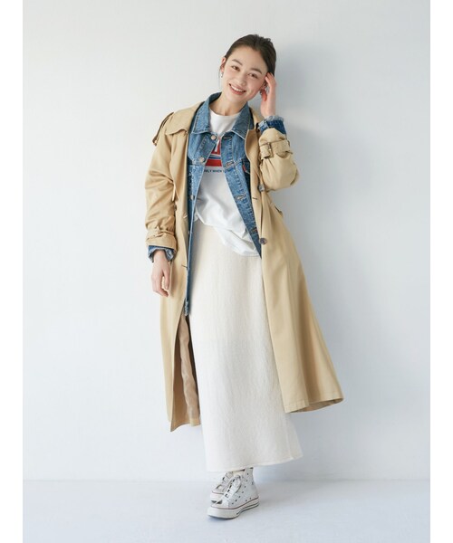 Ungrid（アングリッド）の「ルーズトレンチコート（トレンチコート・レディース・ベージュ/キャメル・S/M）」の22枚目の写真