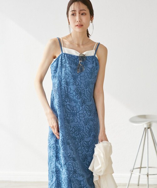 ROPE' PICNIC（ロペピクニック）の「【emur/エミュール】1人で着られる浴衣キャミワンピースセット（浴衣・レディース・ブルー/ラベンダー・38）」の7枚目の写真