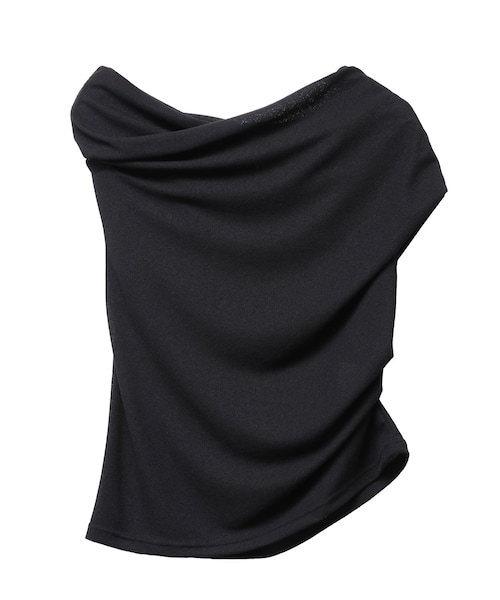 ELENDEEK(エレンディーク)の「OFF SHOULDER CS(Tシャツ/カットソー・レディース・アイボリー/ブラック/ライム・F)」の4枚目の写真