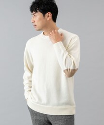 URBAN RESEARCH ROSSO | 『XLサイズあり』ハミルトンラムズウールエルボーパッチニット(ニット/セーター)