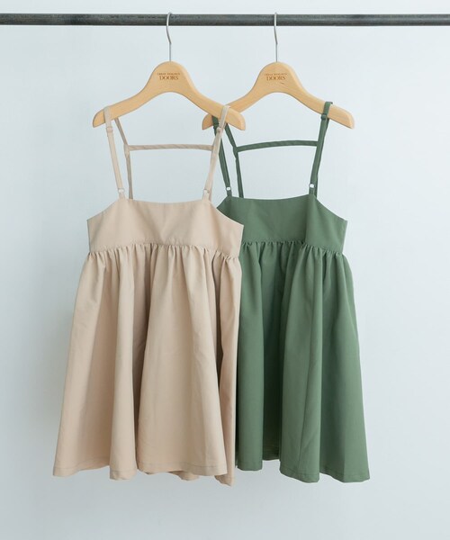 URBAN RESEARCH DOORS(アーバンリサーチドアーズ)の「キャミソールジャンパースカート(KIDS)(ワンピース・キッズ・KHAKI/BEIGE・105/120/135)」の12枚目の写真