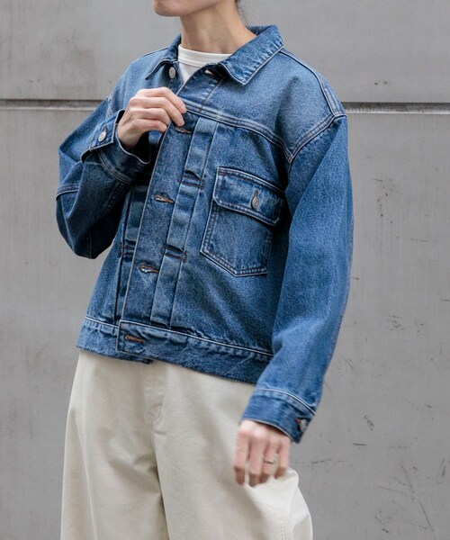 URBAN RESEARCH DOORS（アーバンリサーチドアーズ）の「FORK&SPOON　JFデニムジャケット（デニムジャケット・レディース・ONEWASH/USED・1）」の19枚目の写真