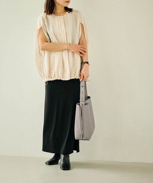 ROPE'(ロペ)の「【E'POR】Y BAG Shoulder Medium【軽量】(ショルダーバッグ・レディース・ライトグレー/キナリ・F)」の19枚目の写真