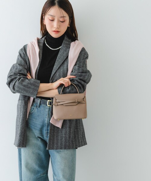 RODE SKO（ロデスコ）の「tov　MIMI MINI（ショルダーバッグ・レディース・BLACK/GREGE/PINK・-）」の19枚目の写真