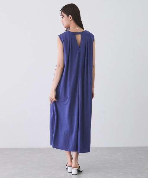 Jayro（ジャイロ）の「リネンライクカノコワンピース（ワンピース・レディース・ブラック/カーキ/ブルー系・M）」の16枚目の写真