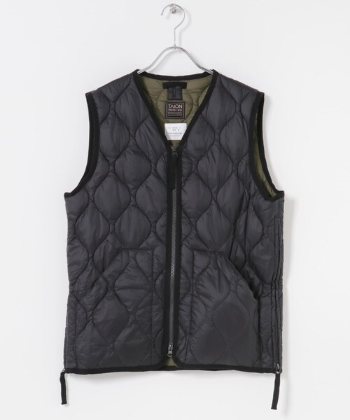 ITEMS URBANRESEARCH（アイテムズ アーバンリサーチ）の「TAION　Military Wzip Down Vest（その他アウター・メンズ・BLK/G.BEIGE/D.OLIVE/D.SAGE GRN/PAINT CAMO・M/L/XL）」の17枚目の写真