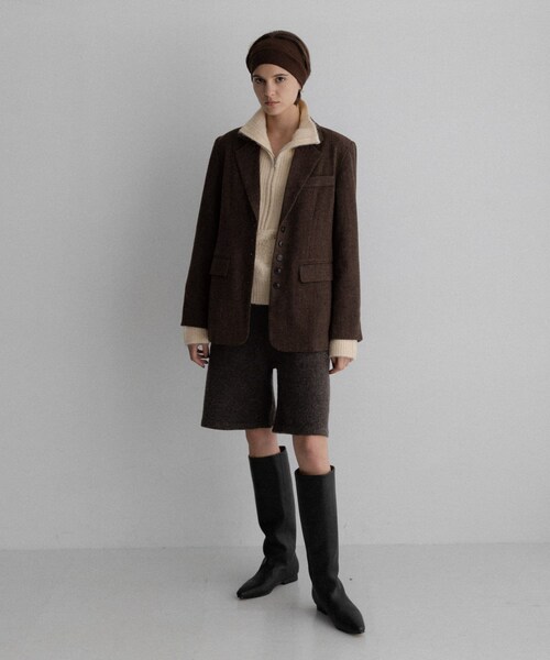 URBAN RESEARCH Sonny Label（アーバンリサーチサニーレーベル）の「ツイードテーラードジャケット（テーラードジャケット・レディース・ブラウン/ダークブラウン・Free）」の9枚目の写真