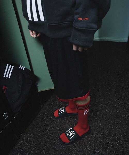 ADAM ET ROPE'(アダムエロペ)の「【adidas/アディダス】KORN BEANIE(ニットキャップ/ビーニー・メンズ・ブラック・F)」の9枚目の写真