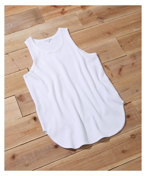 nissen（ニッセン）の「ロング丈ワッフルタンクトップ【３L以上お腹ゆったり】（タンクトップ・メンズ・オフホワイト/杢グレー/黒・M/L/LL/3L/4L/5L/6L/8L/10L）」の11枚目の写真