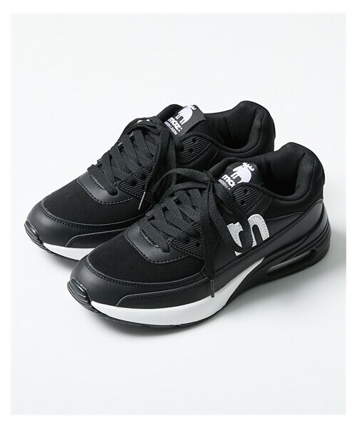 nissen（ニッセン）の「【ノベルティ付】moz（モズ）厚底コンビカラースニーカー（ワイズ３E）（スニーカー・メンズ・黒/ピンク×グリーン×ベージュ/黒(マルチ)/サックス・22.5cm/23.0cm/23.5cm/24.0cm/24.5cm/25.0cm）」の9枚目の写真