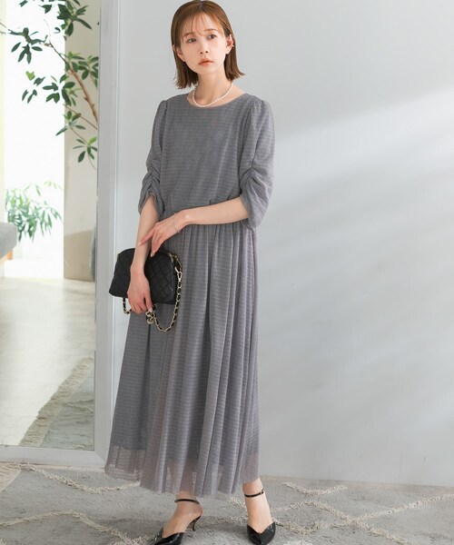 URBAN RESEARCH ROSSO（アーバンリサーチロッソ）の「オーバーレースドレス（ワンピース・レディース・yellow/sax・FREE）」の4枚目の写真