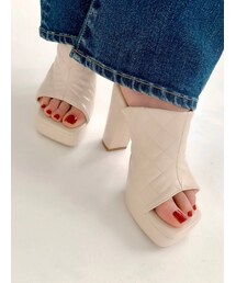 RESEXXY | キルティング厚底サンダル(サンダル)