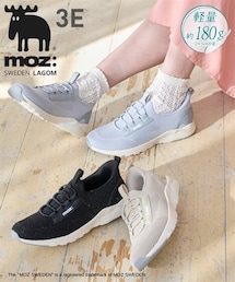 moz（モズ）軽量ニットスニーカー（ワイズ３E）