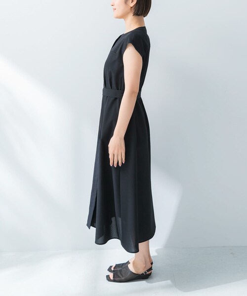 URBAN RESEARCH ROSSO（アーバンリサーチロッソ）の「『UR TECH DRYLUXE』ポケットデザインワンピース（ワンピース・レディース・MOCHA/NAVY/YELLOW・Free）」の20枚目の写真