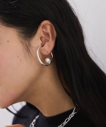VIS | フープパールイヤーカフ(イヤリング)